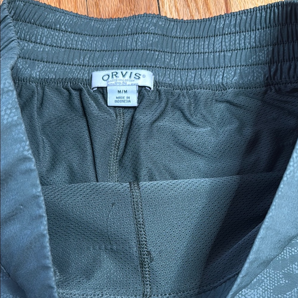 Orvis Skort Women's Skirt Dark Olive Camouflage Travel Skort M - Picture 2 of 6